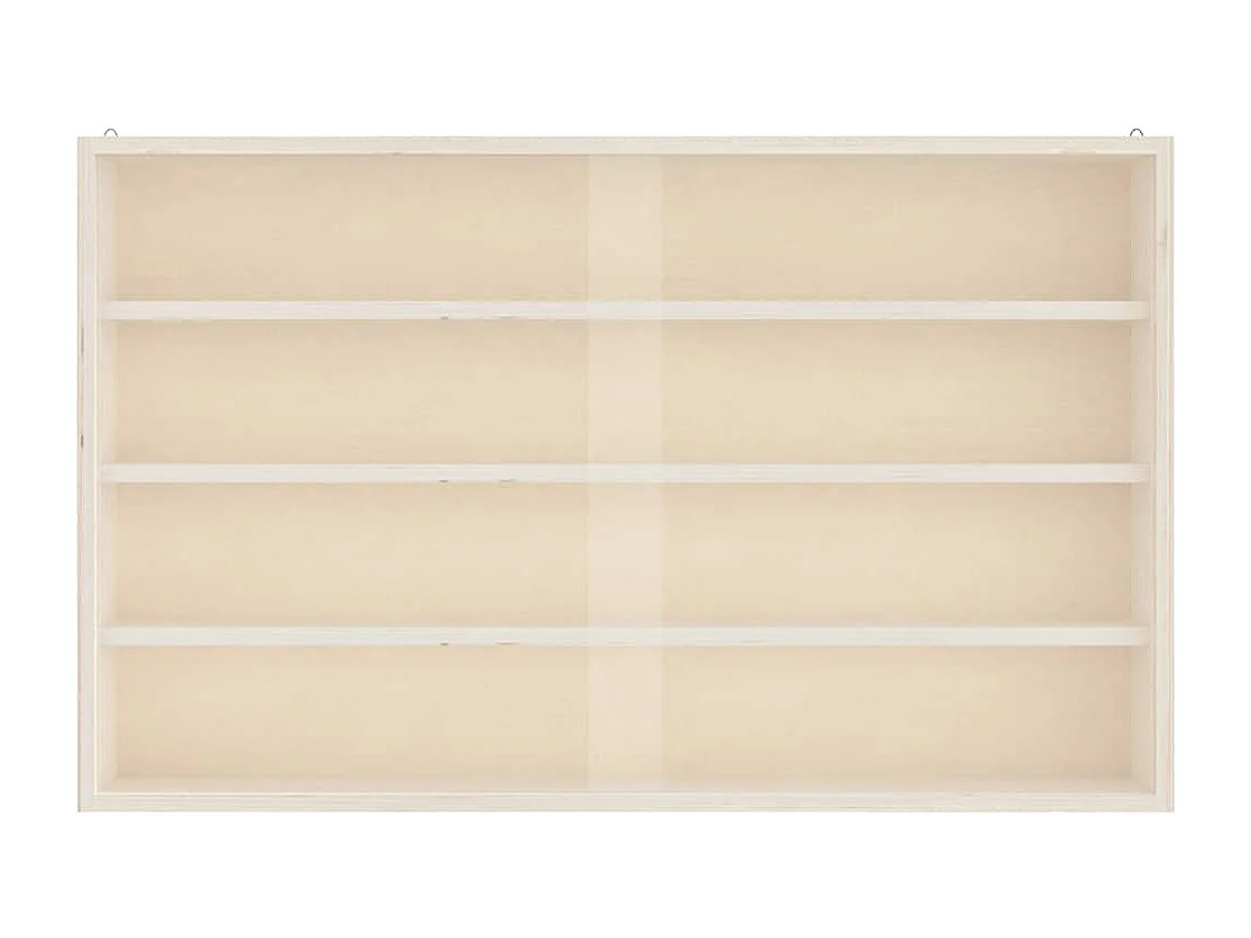 Vetrina espositiva in legno con ante 60x8,5x37 cm