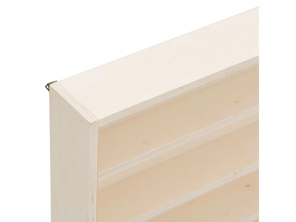 Vitrina de colección de madera con puertas 60x8,5x37 cm
