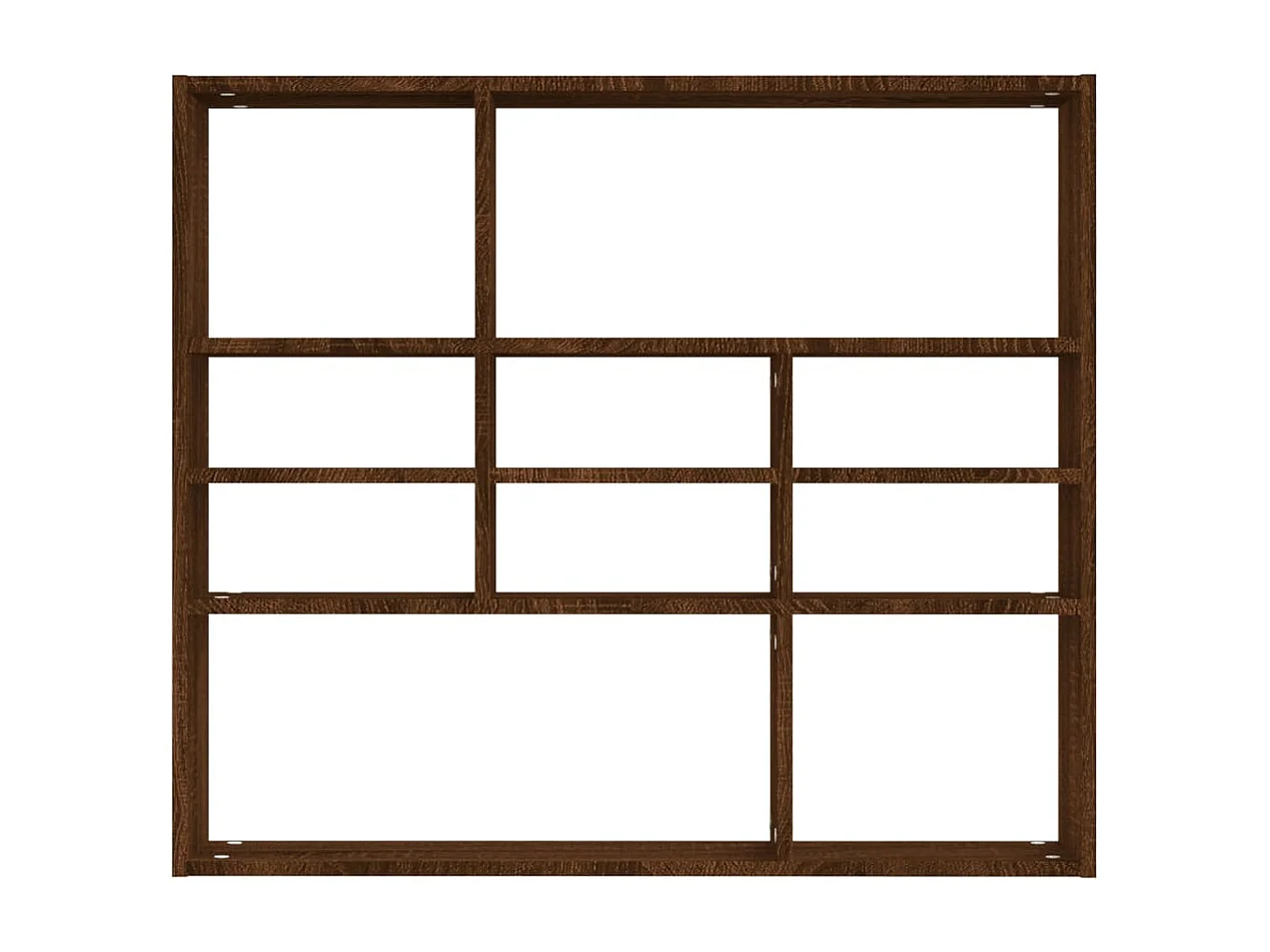 Étagère murale Chêne marron 90x16x78 cm Bois d’ingénierie