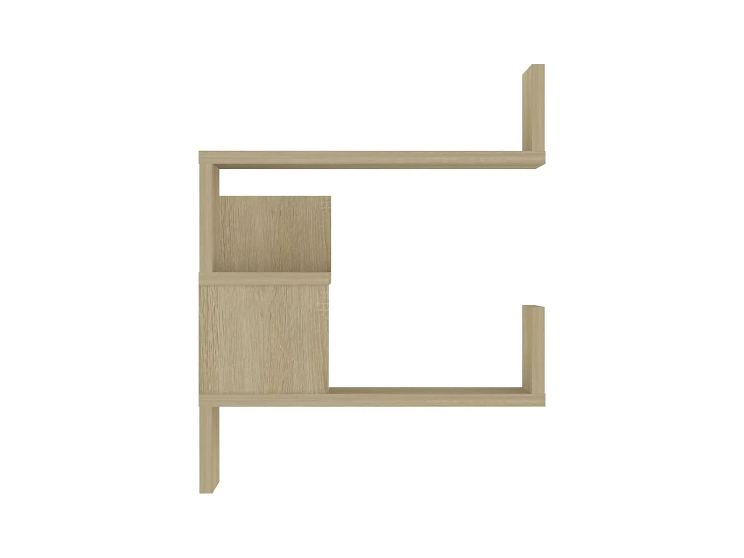 Étagère d'angle murale Chêne Sonoma 40x40x50 cm bois ingénierie