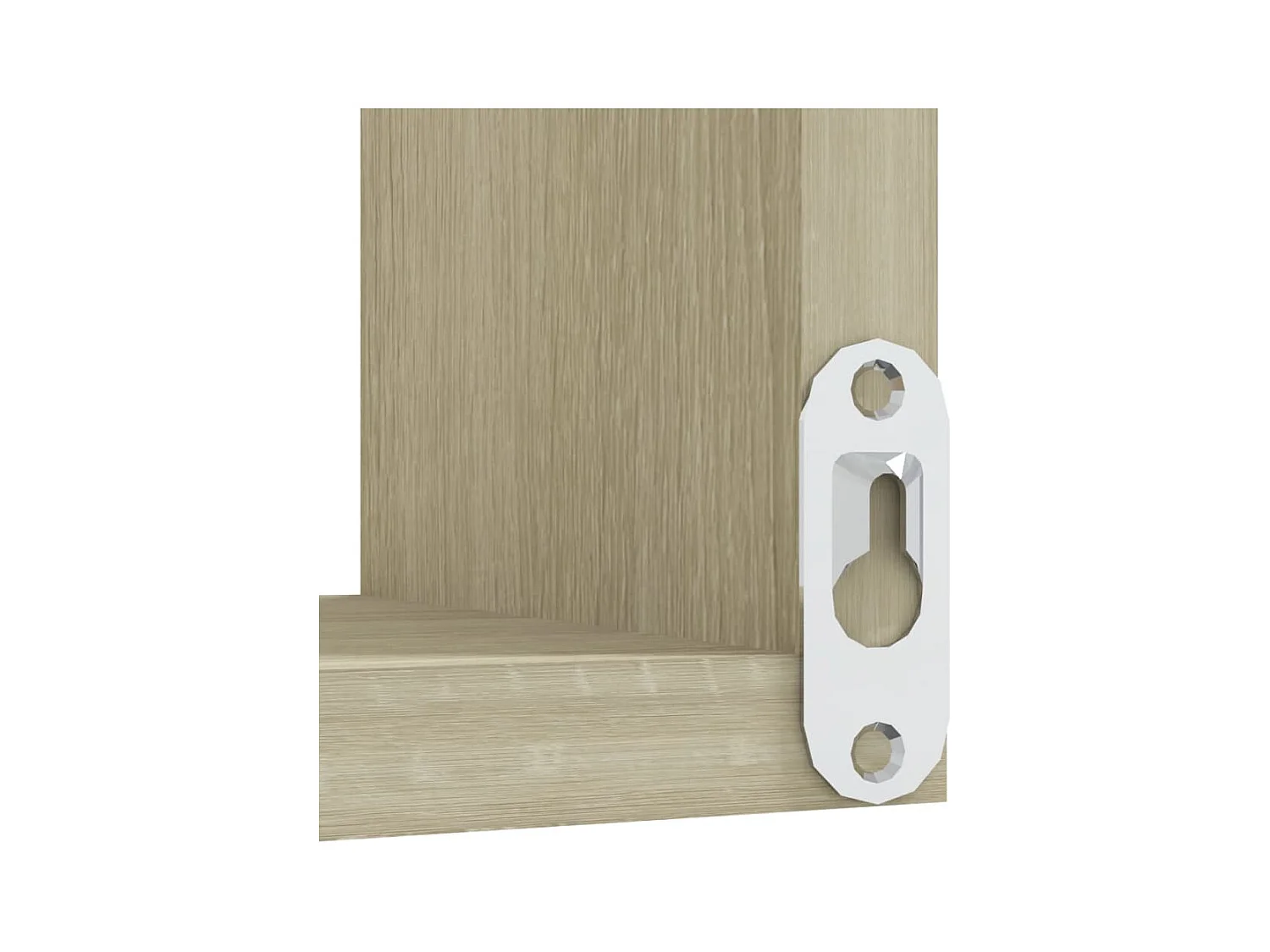 Étagère d'angle murale Chêne Sonoma 40x40x50 cm bois ingénierie