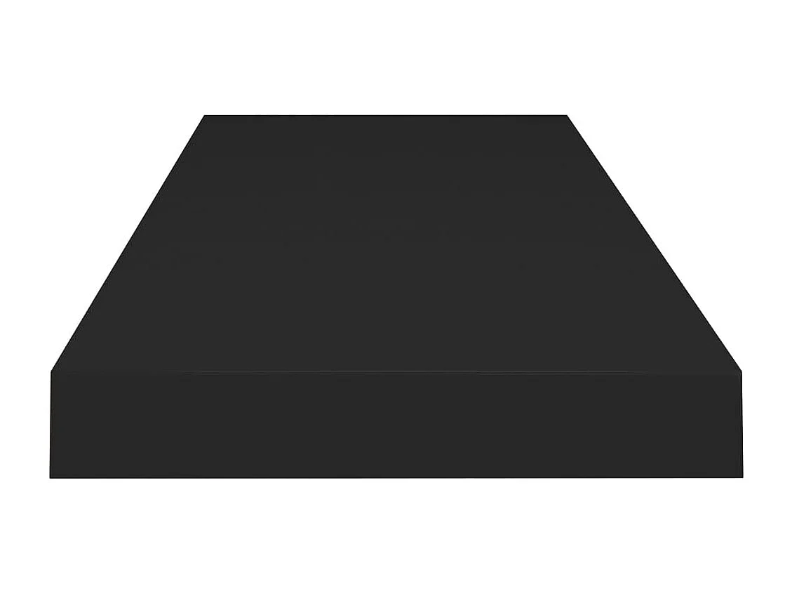 Étagère flottante murale noir 80x23,5x3,8 cm MDF
