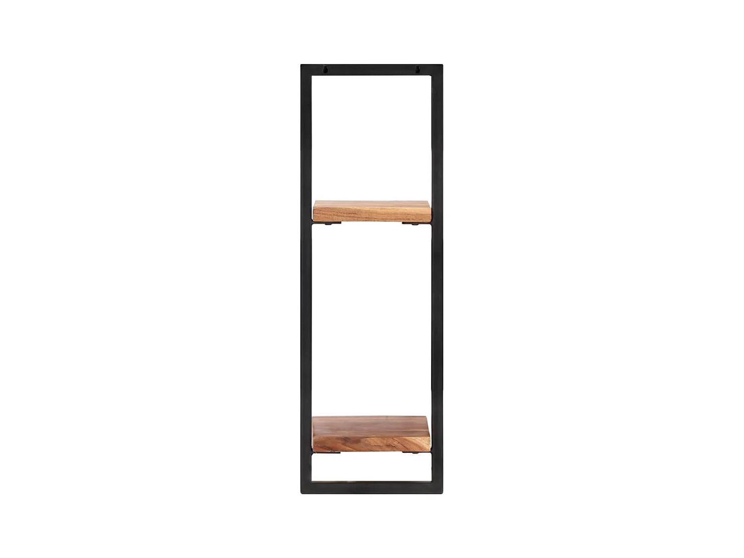 Mensole da parete 2 pz 25x25x75 cm Legno di acacia e acciaio