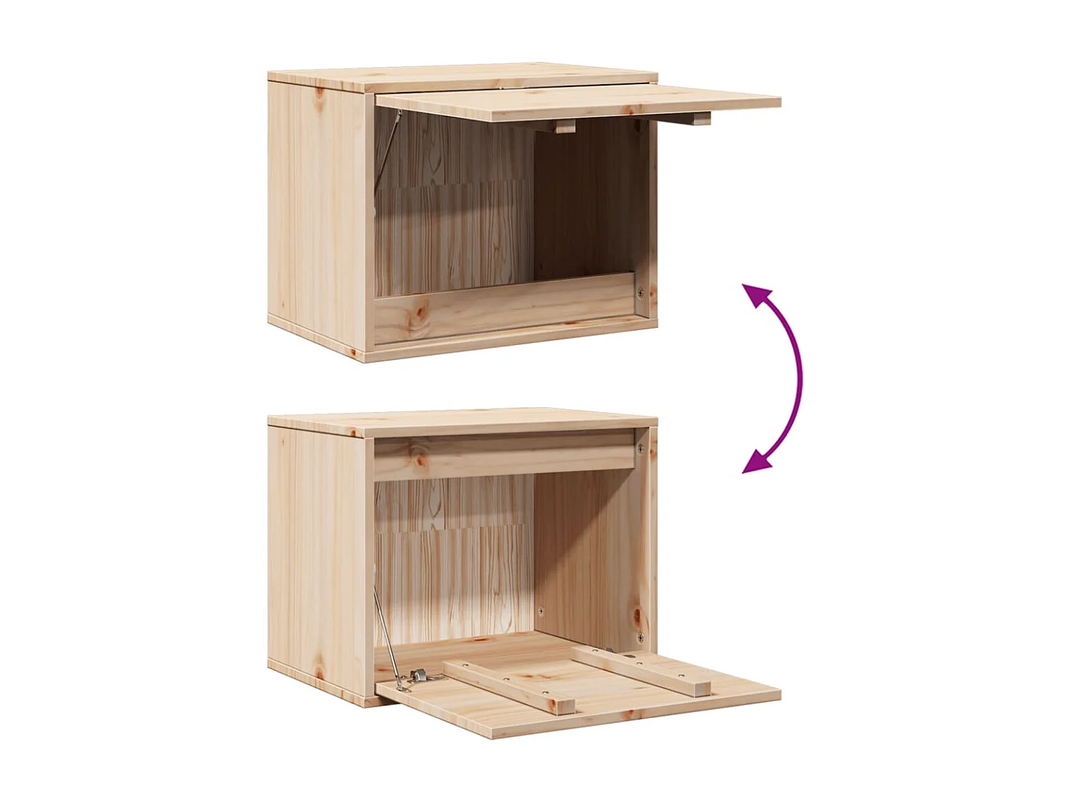 Armoire murale 45x30x35 cm Bois de pin massif