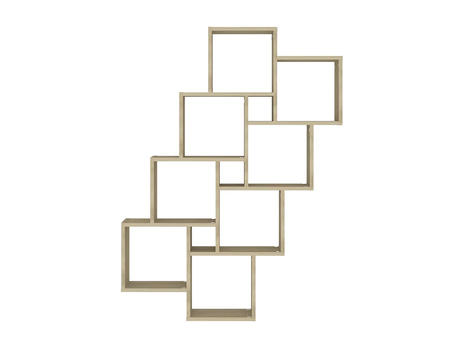 Étagère murale cube Chêne sonoma 90x15x119 cm Bois d’ingénierie