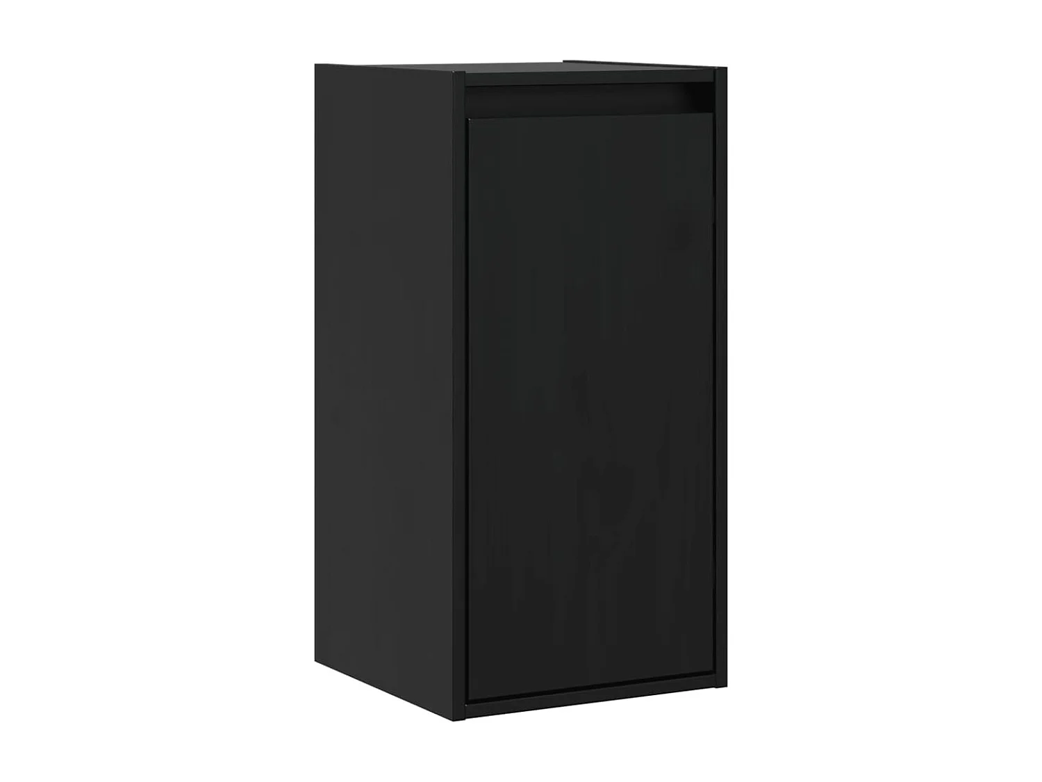 Armoires murales 2 pcs Noir 30x30x60 cm Bois de pin massif