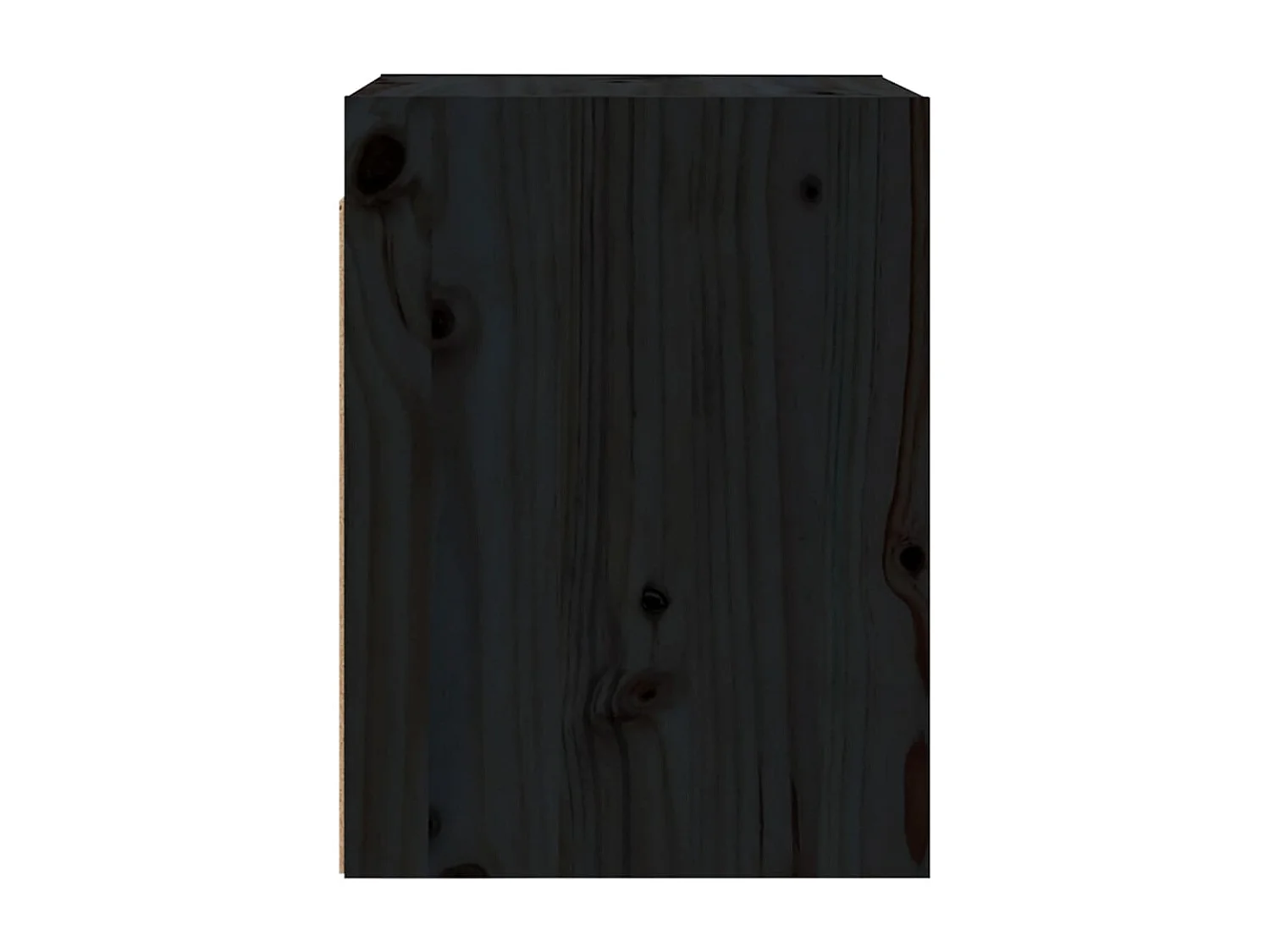 Armoires murales 2 pcs Noir 30x30x40 cm Bois de pin massif