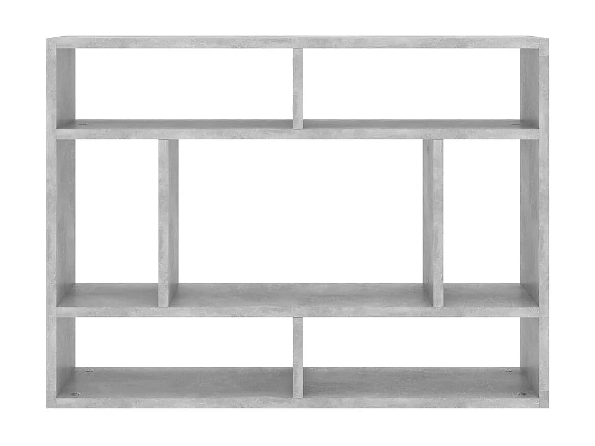 Étagère murale Gris béton 75x16x55 cm Bois d'ingénierie