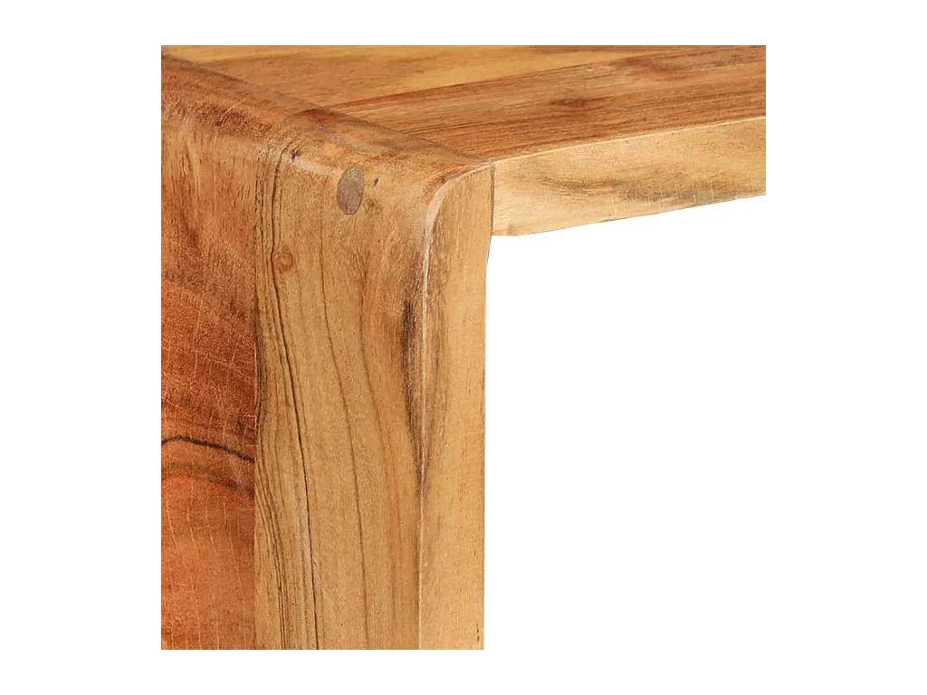 Ensemble d'étagères murales cube 3 pcs Bois d'acacia solide