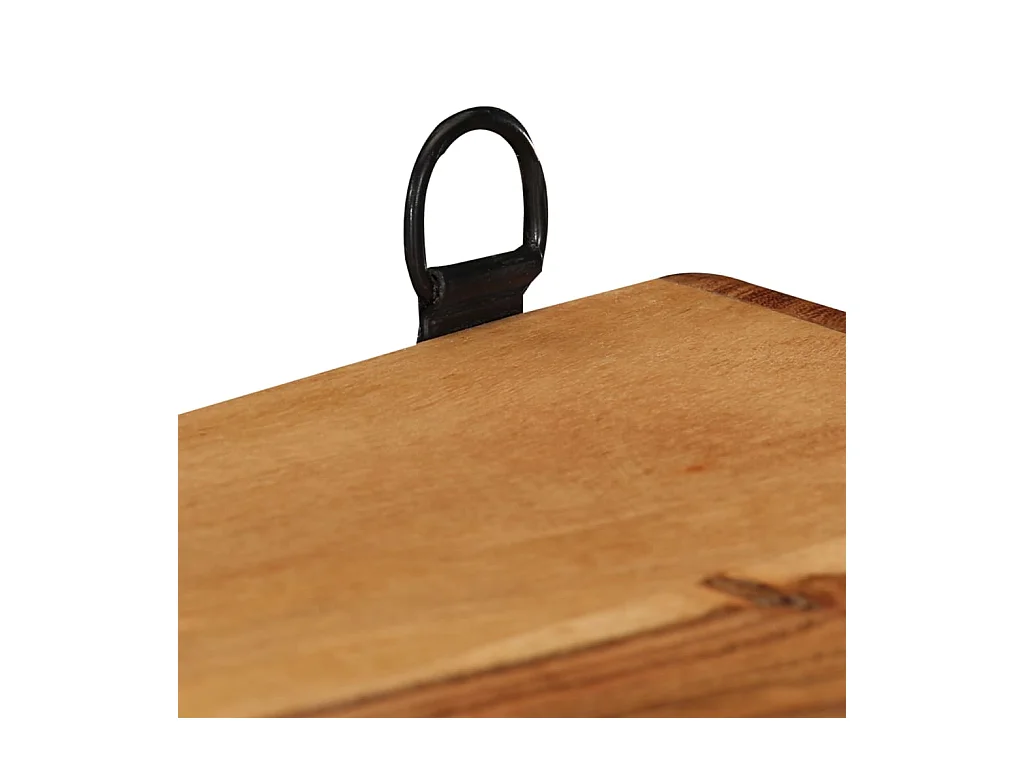 Ensemble d'étagères murales cube 3 pcs Bois d'acacia solide