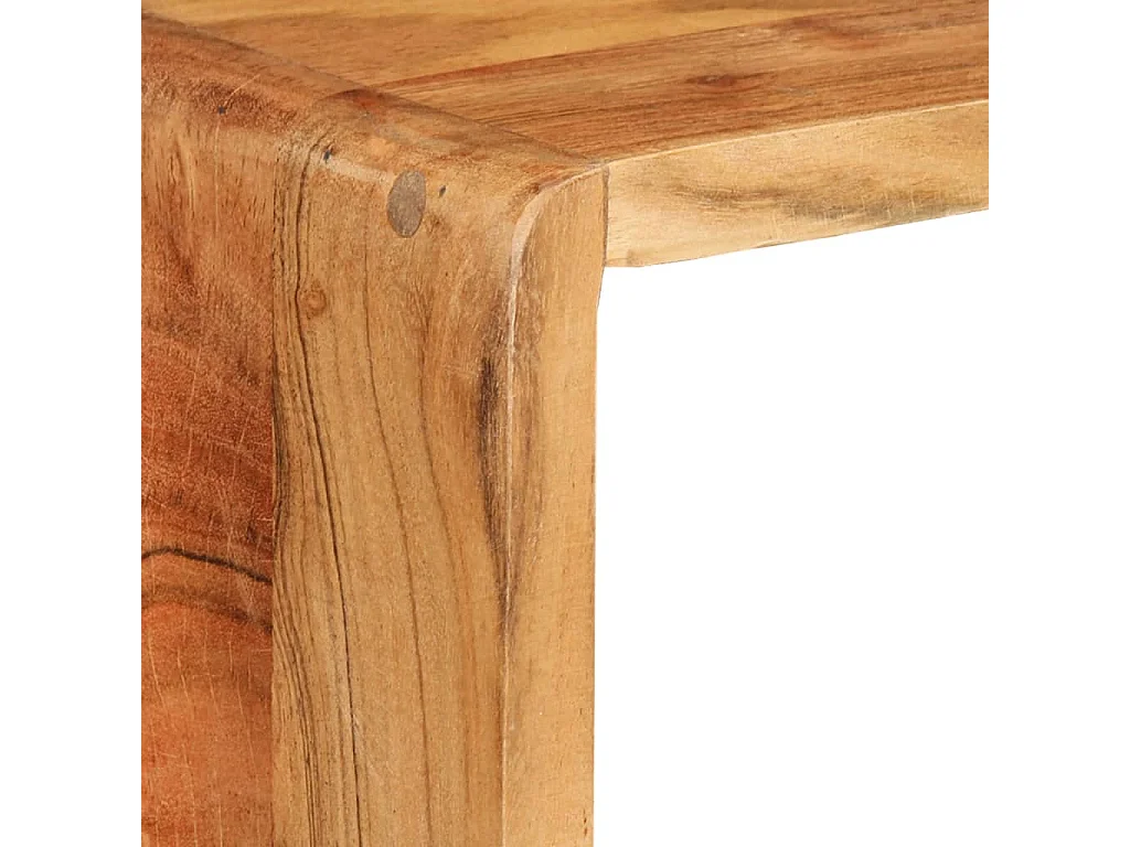 Ensemble d'étagères murales cube 3 pcs Bois d'acacia solide