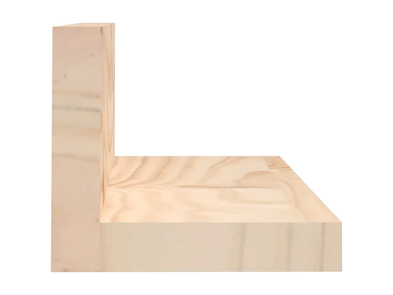 Étagères murales 2 pcs 80x11x9 cm Bois de pin massif