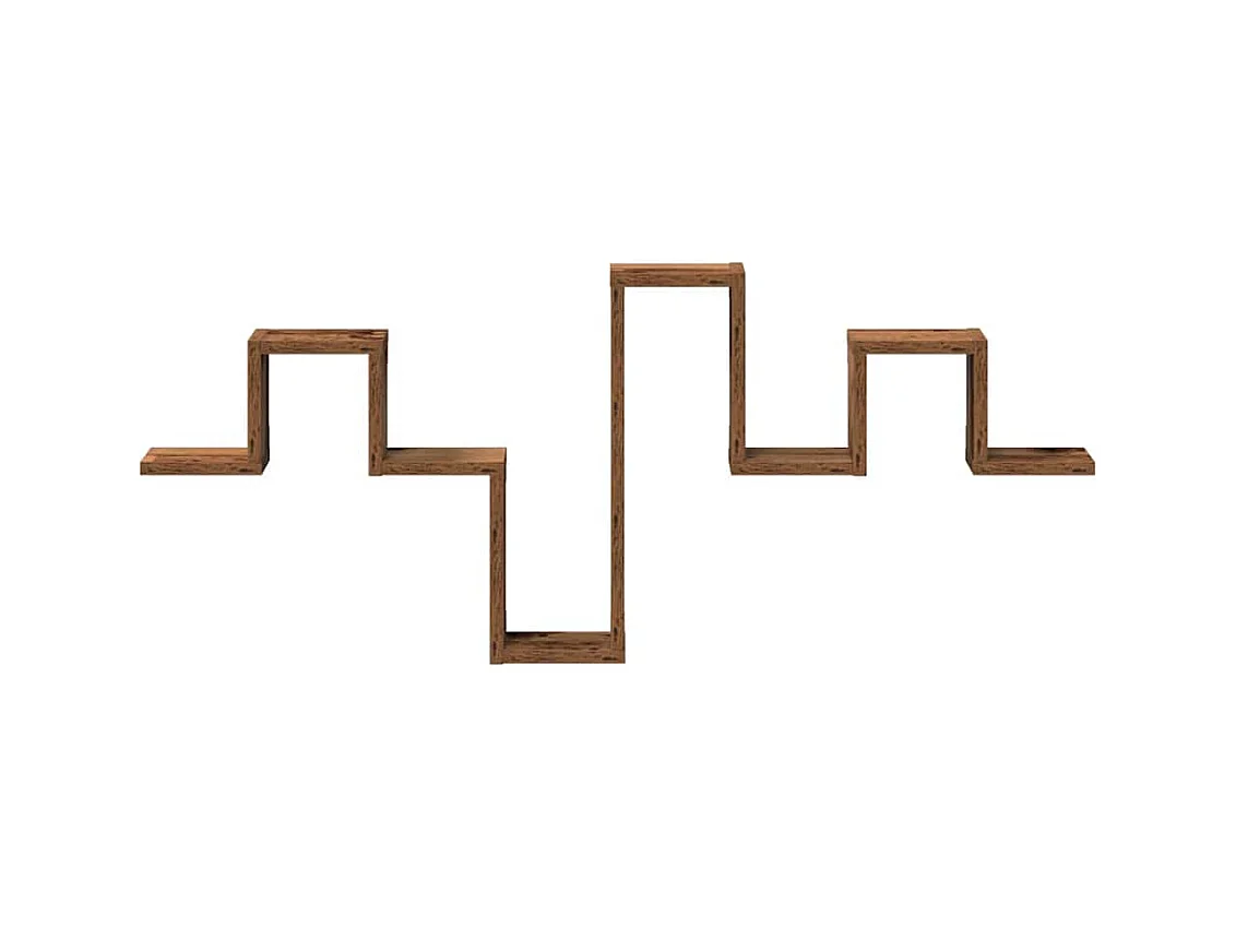 Mensola da parete in legno antico 104,5x10x43 cm realizzata in legno ingegnerizzato