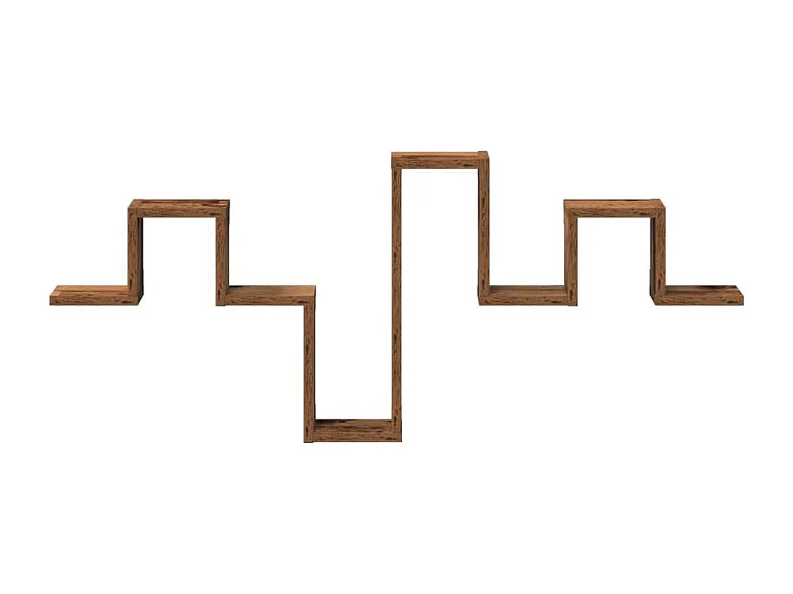 Antieke houten wandplank 104,5x10x43 cm gemaakt van bewerkt hout