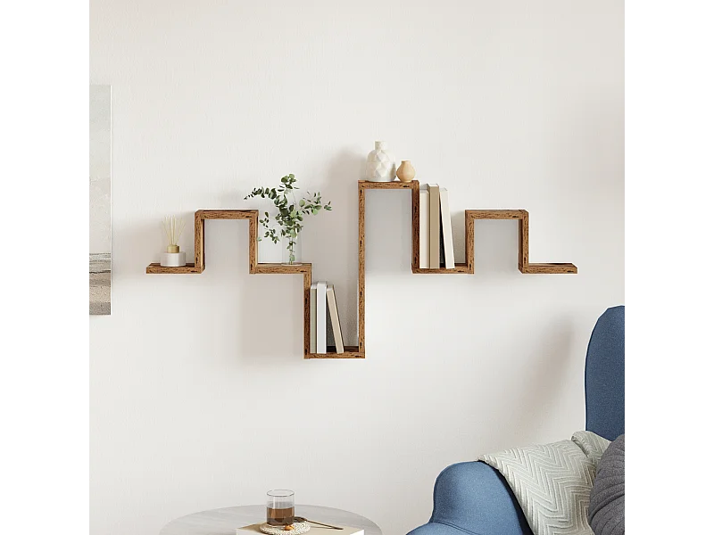 Étagère murale en bois ancien 104,5x10x43 cm en bois d'ingénierie
