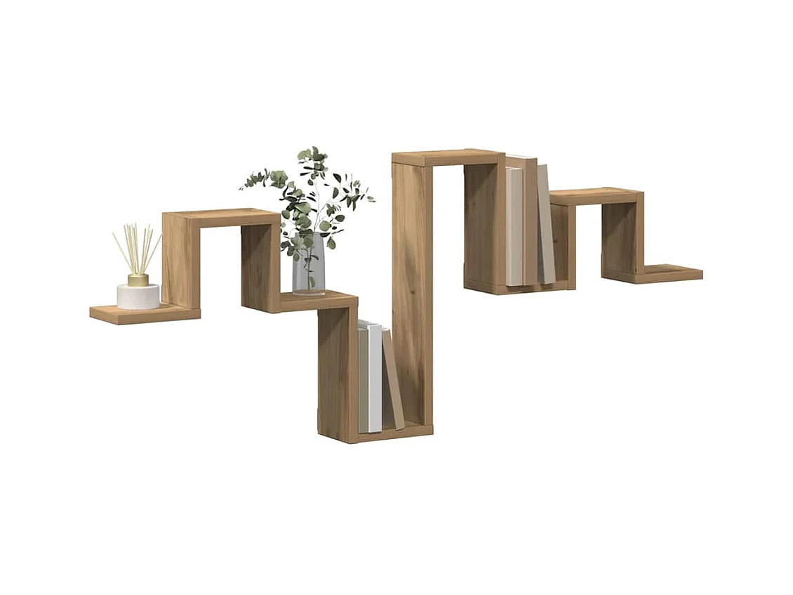 Étagère murale en chêne artisan de 104,5x10x43 cm en bois d'ingénierie
