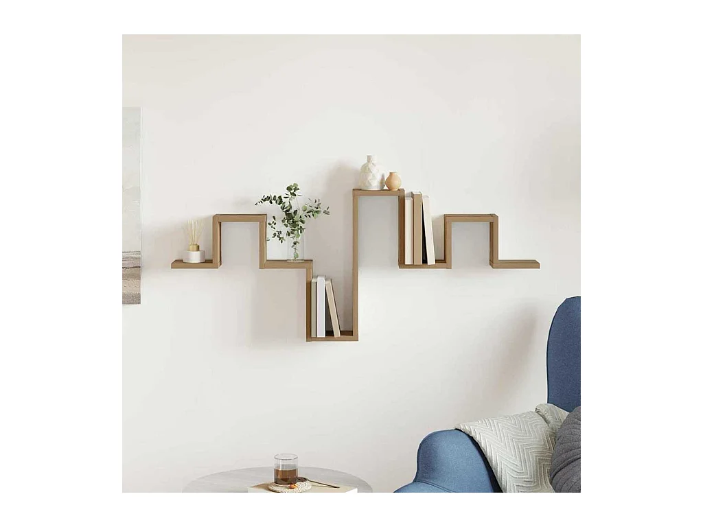 Étagère murale en chêne artisan de 104,5x10x43 cm en bois d'ingénierie