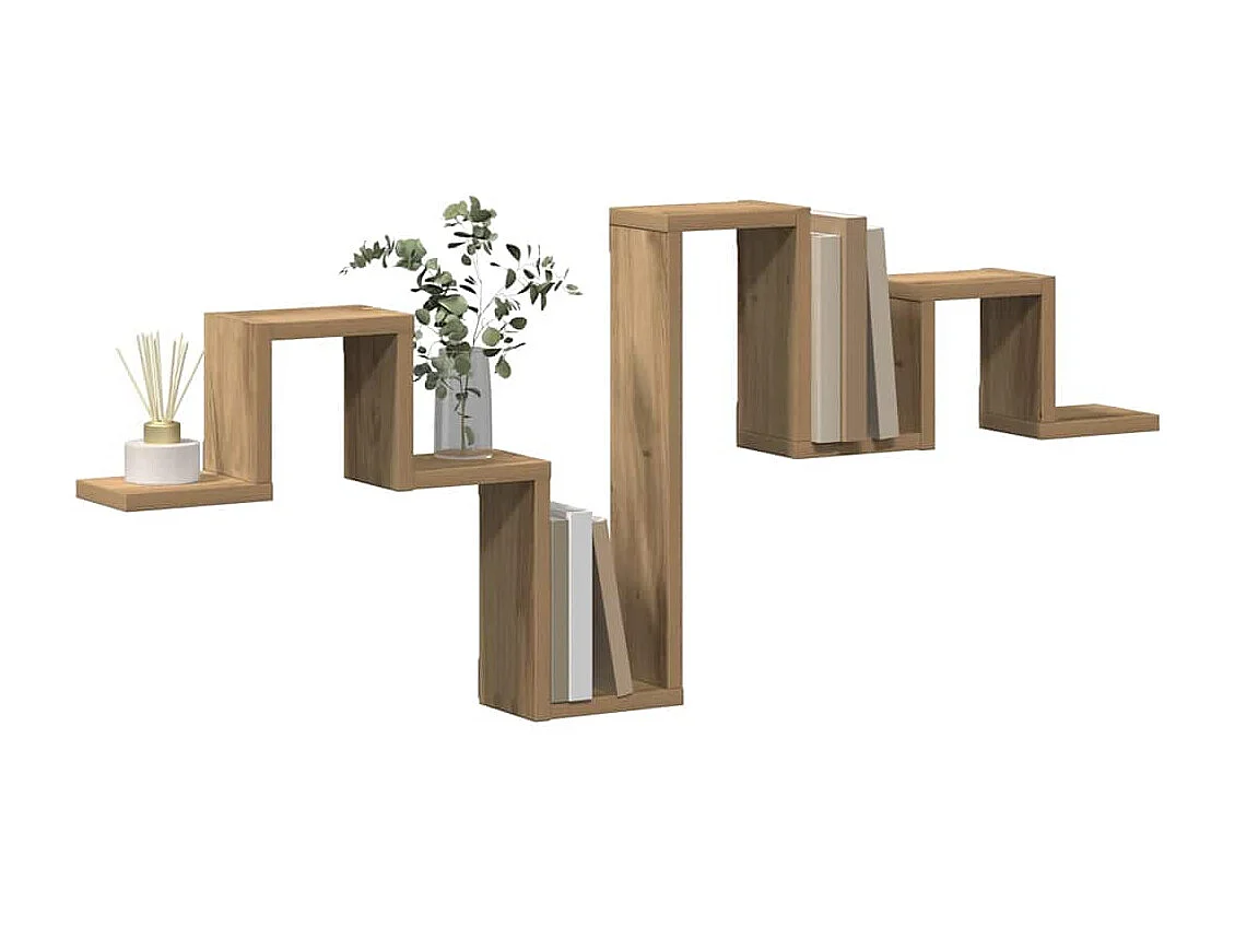 Étagère murale en chêne artisan de 104,5x10x43 cm en bois d'ingénierie