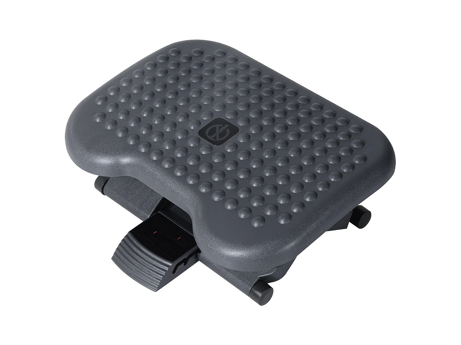 Repose-pieds ergonomique, réglable en hauteur, plastique, gris (46x35x17 cm)