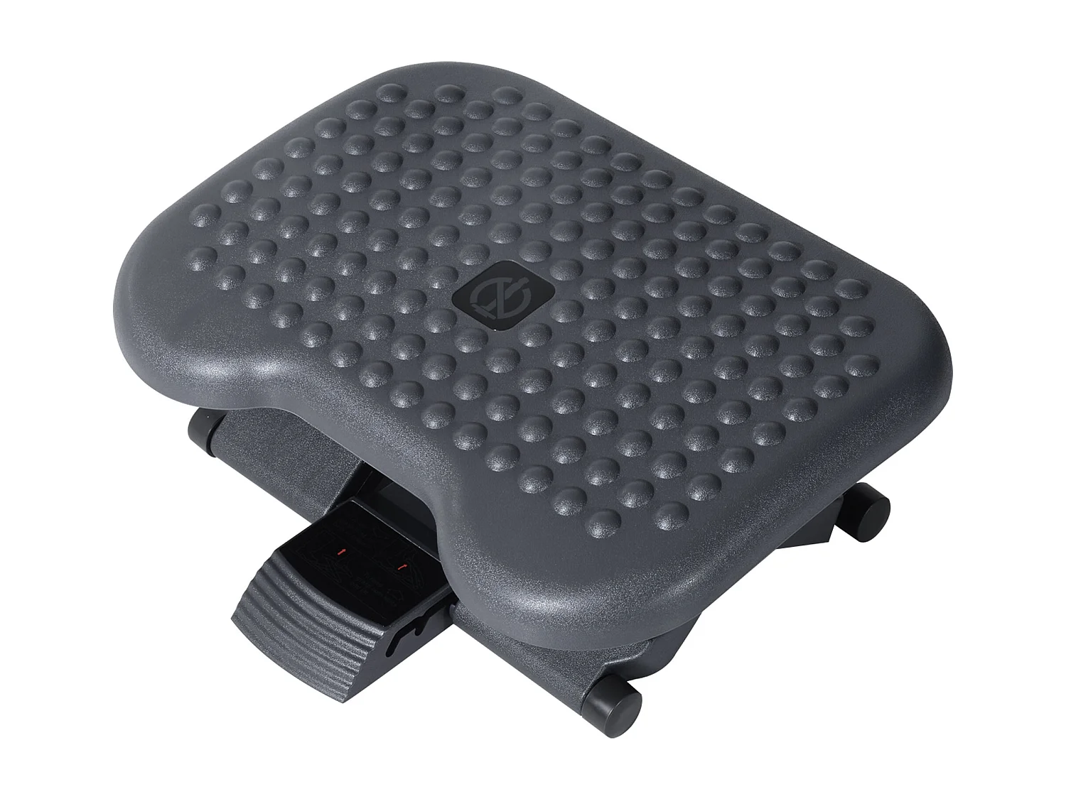 Repose-pieds ergonomique, réglable en hauteur, plastique, gris (46x35x17 cm)