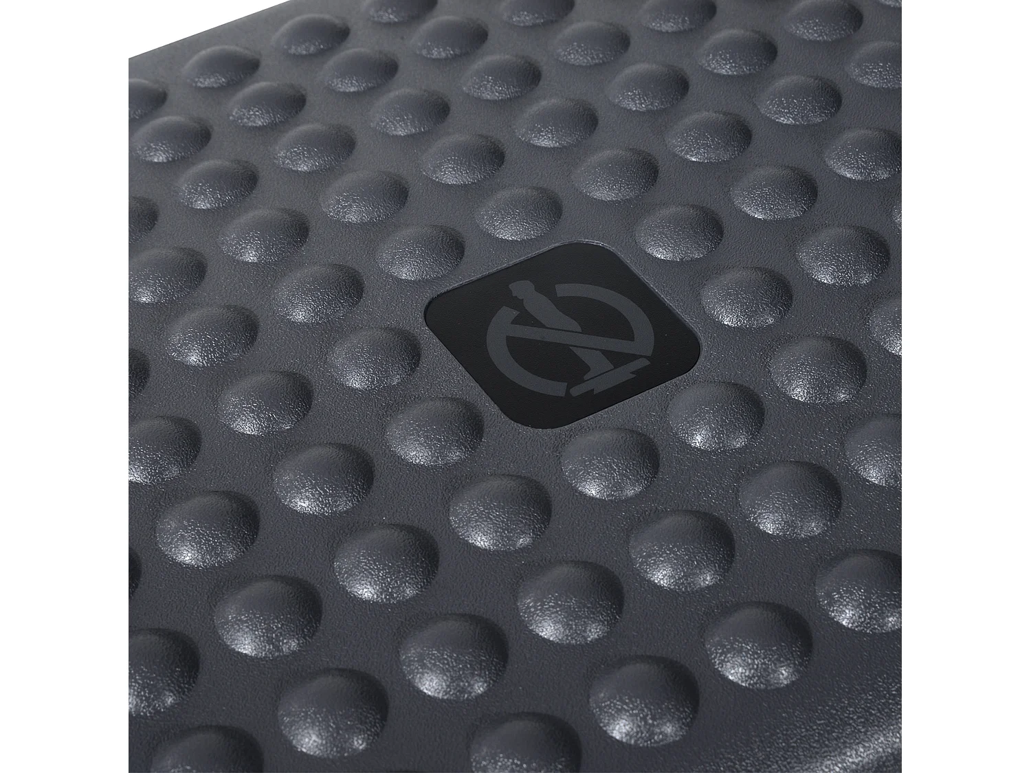 Repose-pieds ergonomique, réglable en hauteur, plastique, gris (46x35x17 cm)