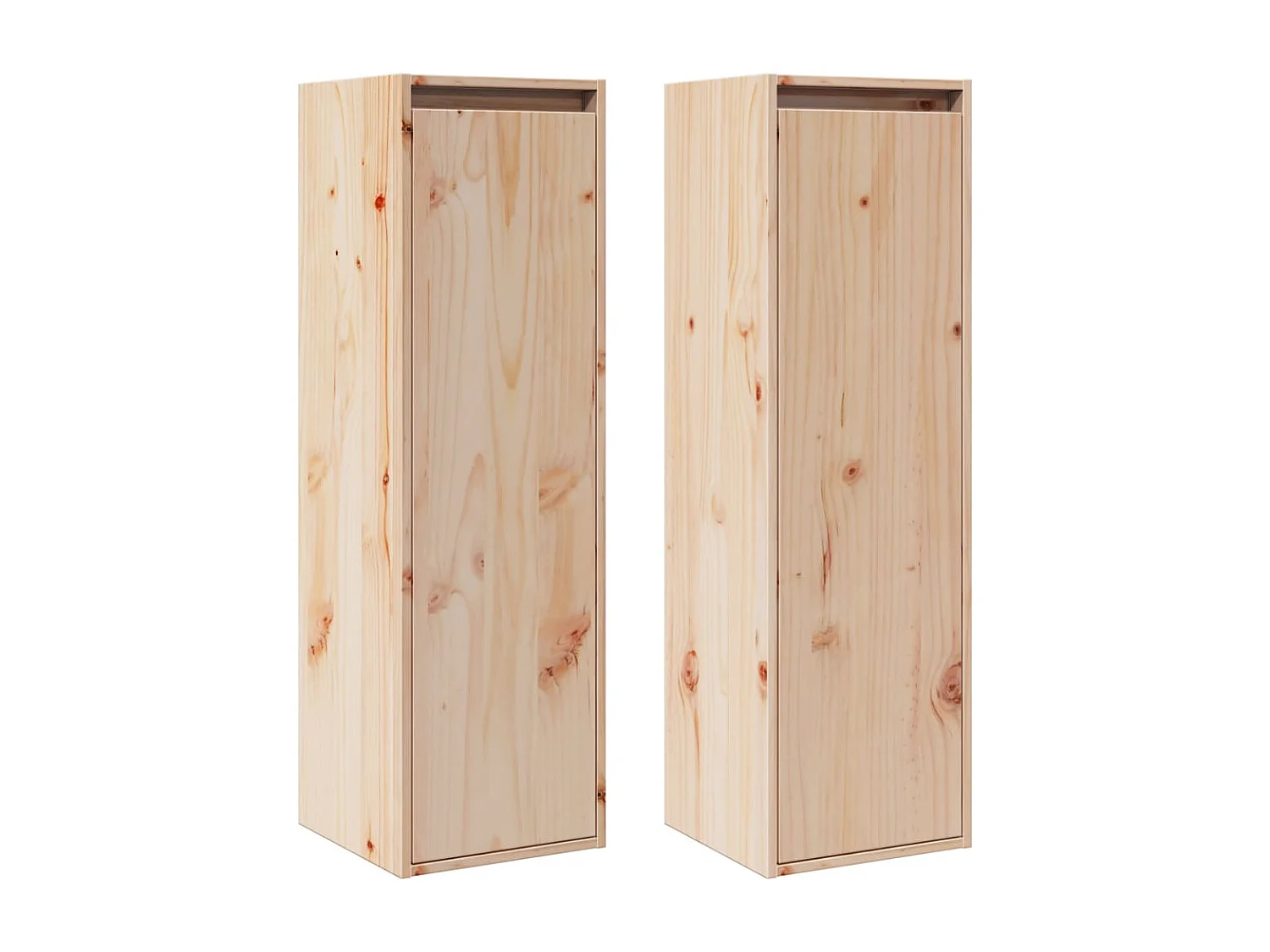 Armoires murales 2 pcs 30x30x100 cm Bois de pin massif