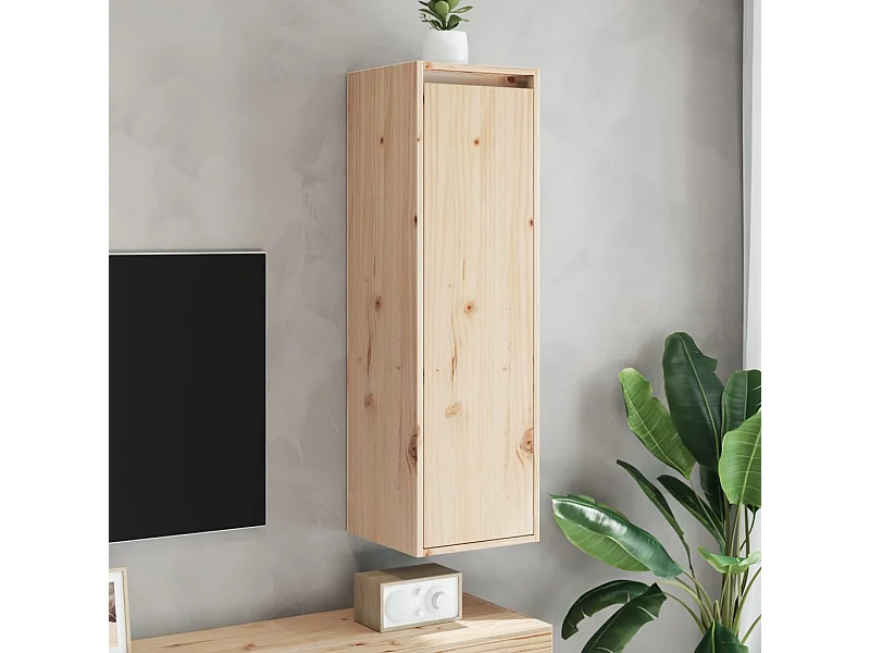 Armoires murales 2 pcs 30x30x100 cm Bois de pin massif