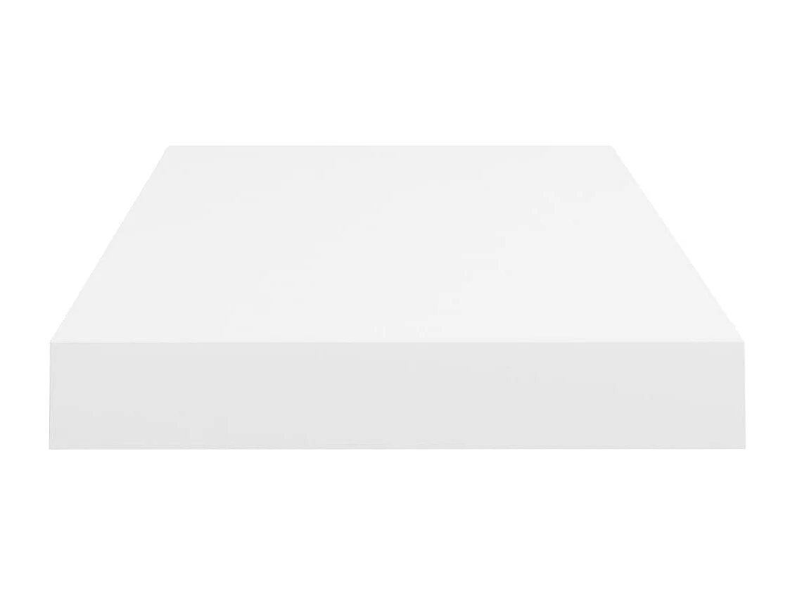 Étagères murales flottantes 2 pcs blanc 50x23x3,8 cm MDF