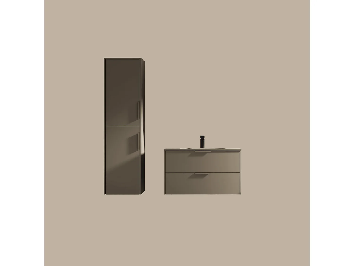 Ensemble de salle de bain lichen 80 cm Aquamila