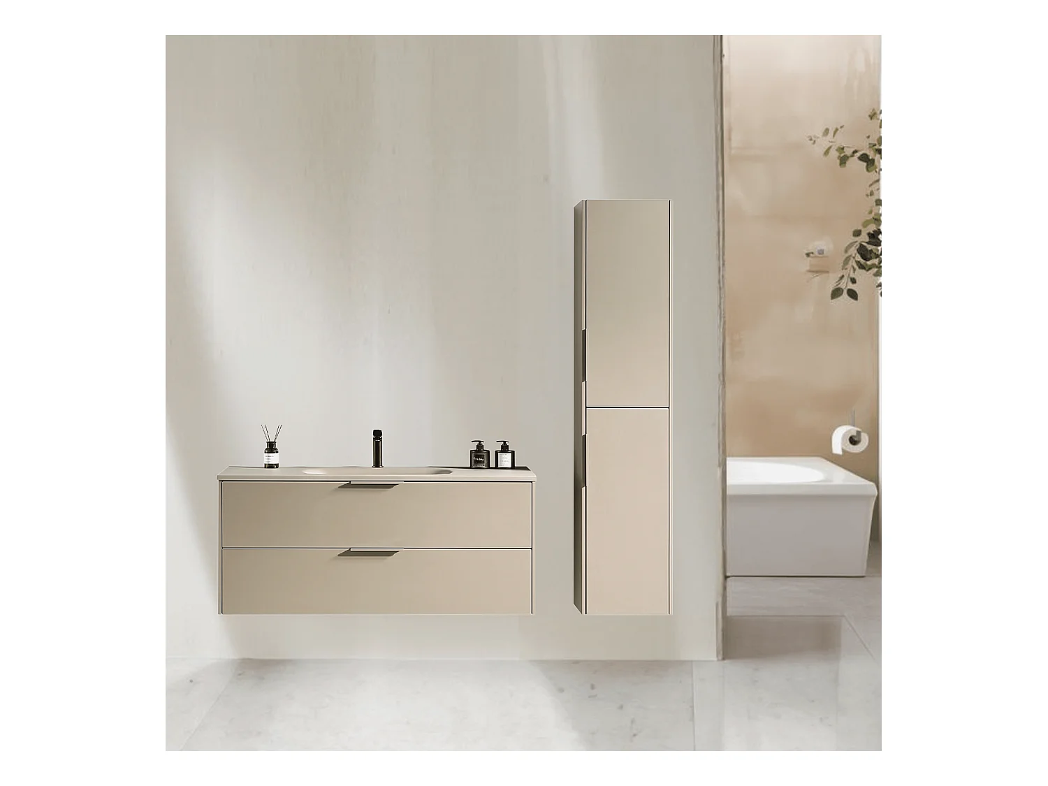 Ensemble de salle de bain lichen 120 cm Aquamila