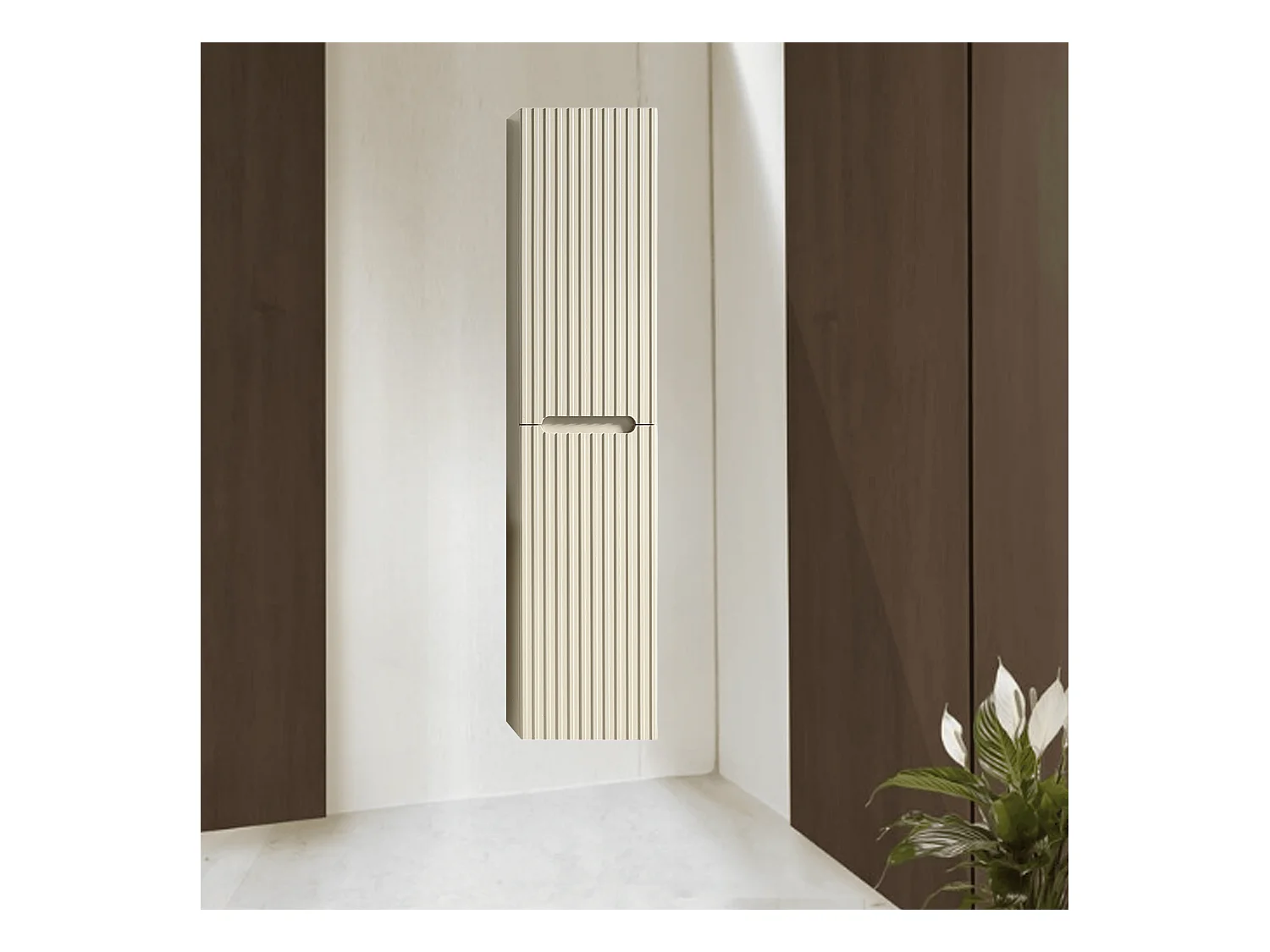 Ensemble de salle de bain 80 cm amande Aquavenus