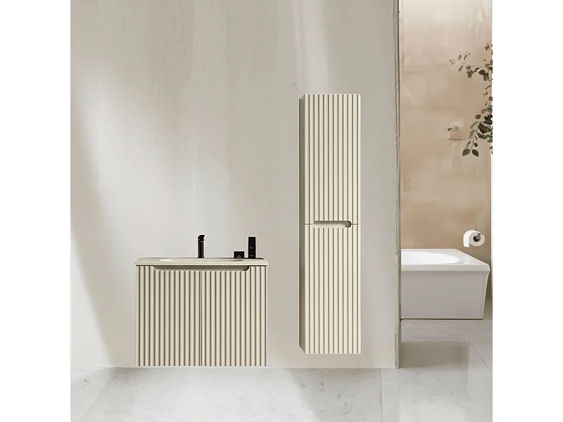 Ensemble de salle de bain 80 cm amande Aquavenus