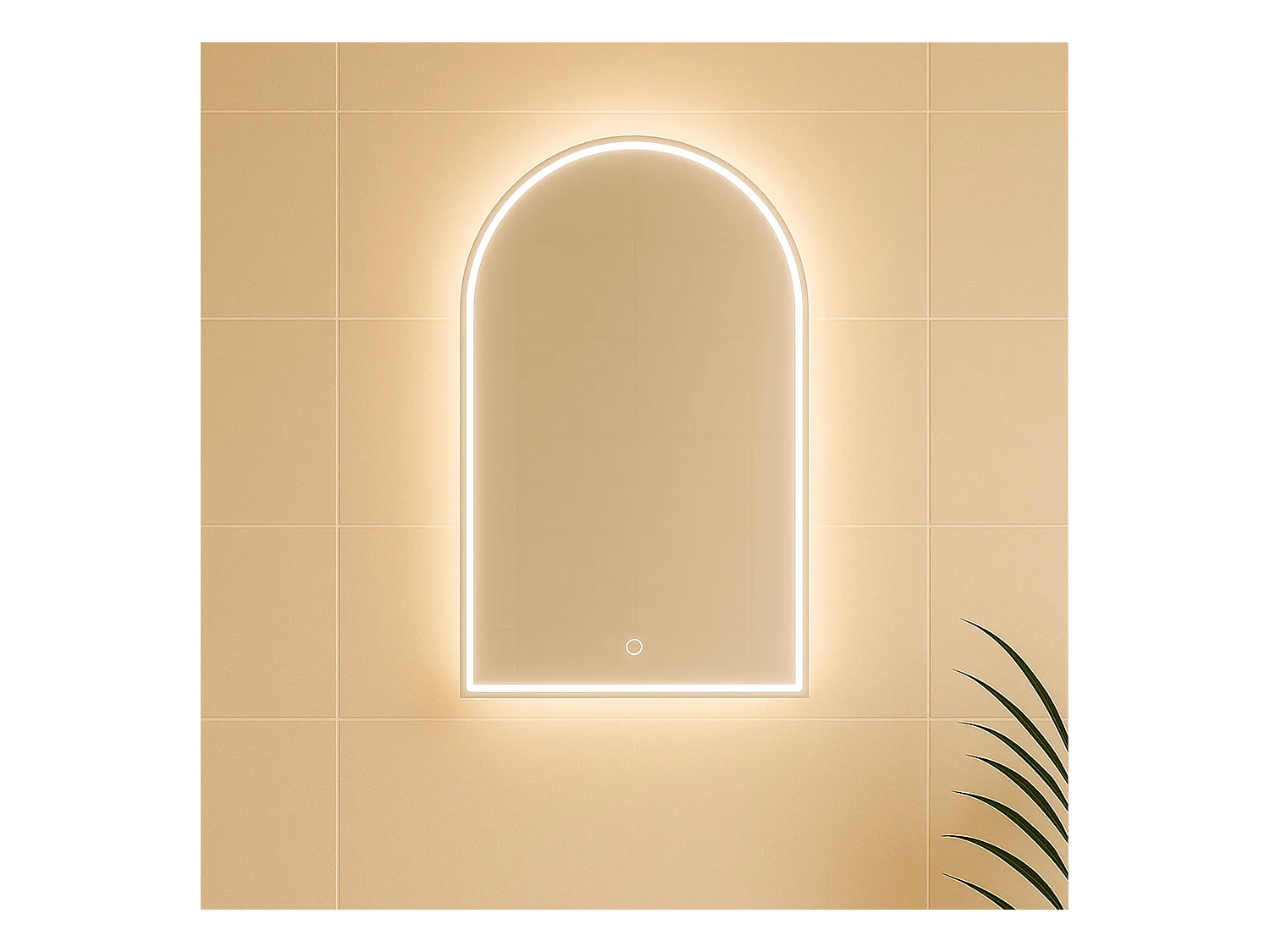 Miroir avec LED intégré 60 cm Aquapari