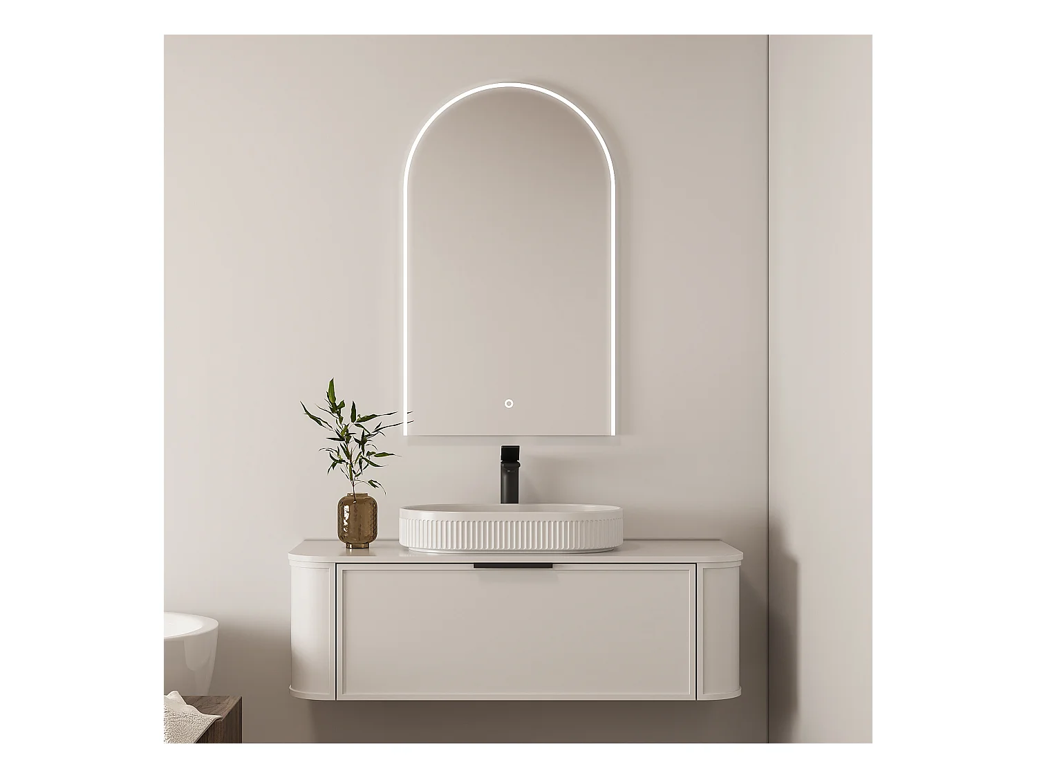 Miroir avec LED intégré 60 cm Aquapari