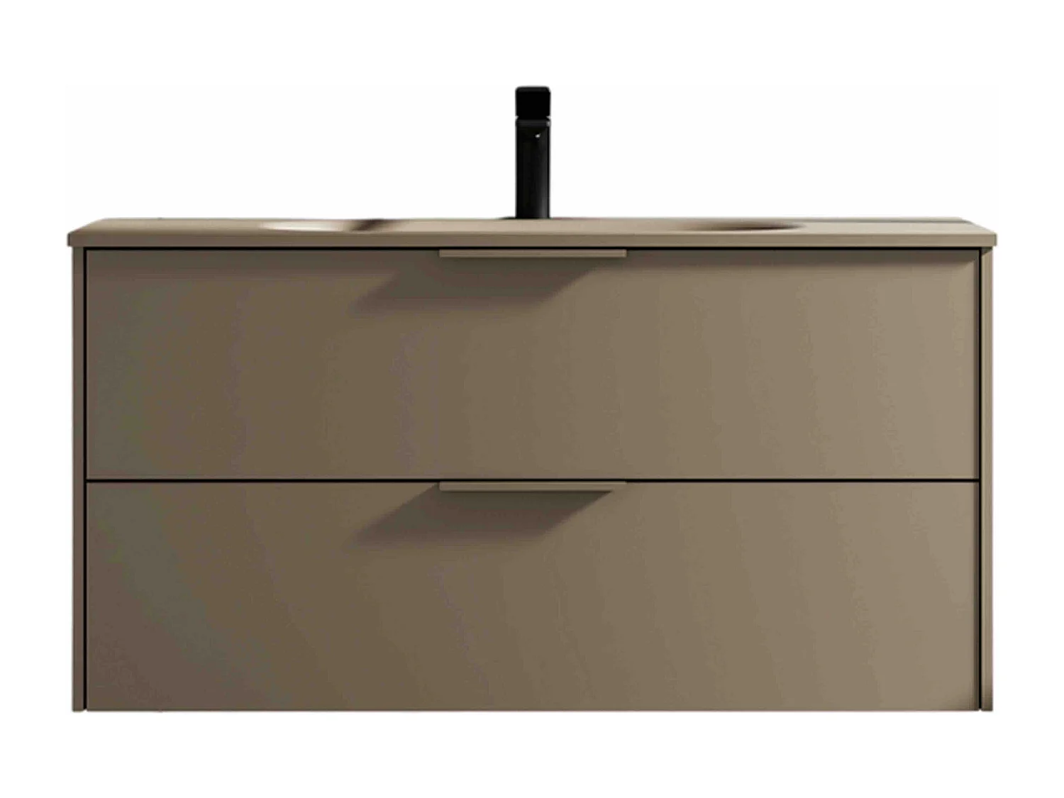 Meuble de salle bain avec vasque aspect lichen 120 cm Aquamila