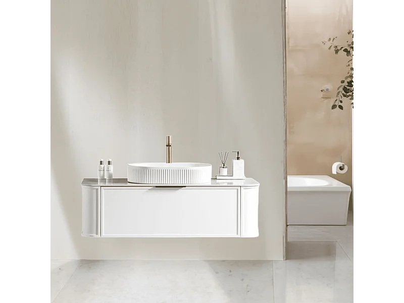 Meuble de salle de bain avec vasque à poser 120 cm Aquapari