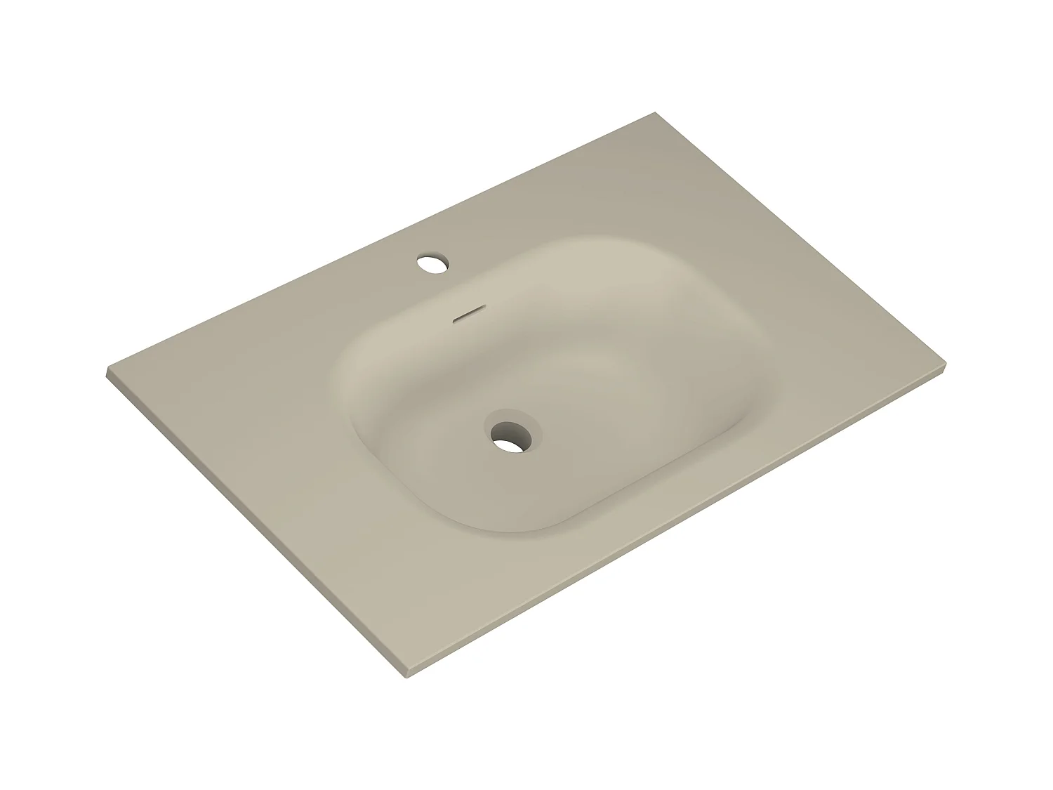 Meuble de salle de bain avec vasque 80 cm amande Aquavenus