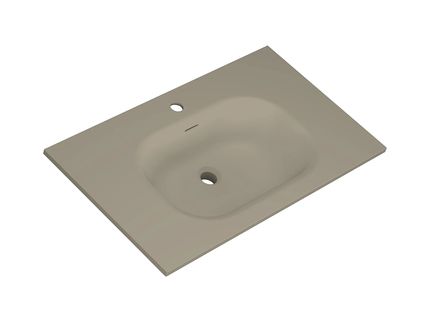 Meuble de salle de bain avec vasque aspect lichen 80 cm Aquamila