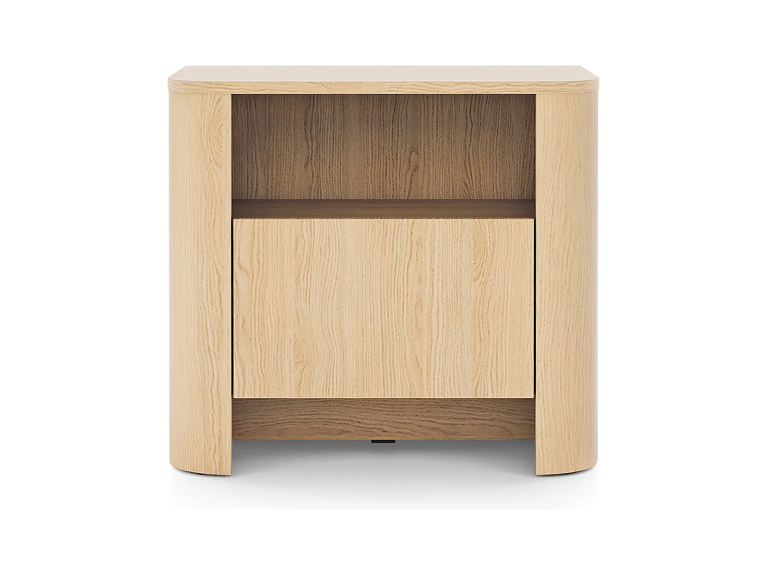 Mesa de cabeceira, carvalho Vicenza, 58 x 39 x 52 cm | Móvel moderno com cantos arredondados