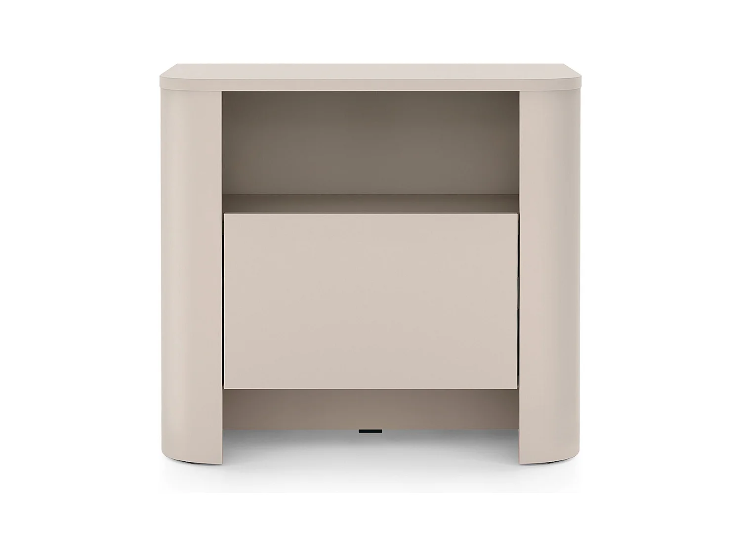 Mesa de cabeceira, Caxemira, 58 x 39 x 52 cm | Móvel moderno com cantos arredondados