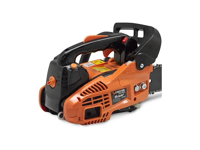 Tronçonneuse d'élagage thermique 25,4 cm³ - guide 30 cm - 2 chaînes - CHESTER