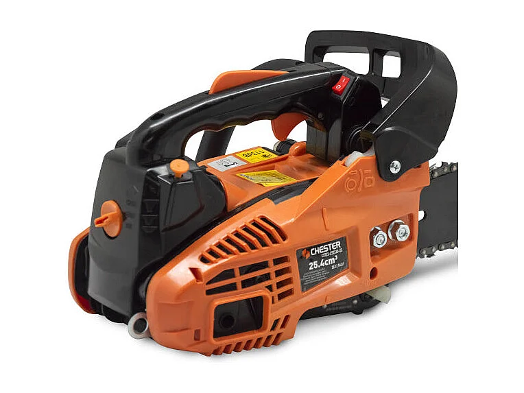 Tronçonneuse d'élagage thermique 25,4 cm³ - guide 30 cm - 2 chaînes - CHESTER