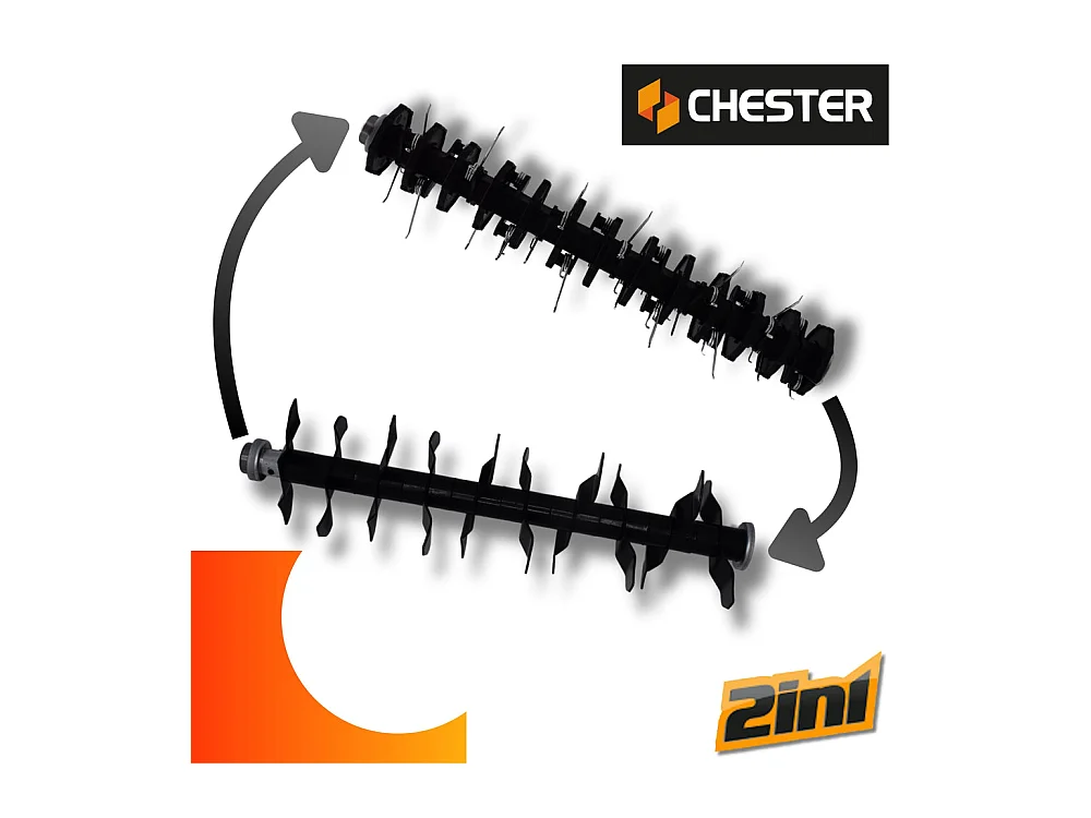 Scarificateur émousseur électrique 2 en 1 pour pelouse - 1800w - 40cm - CHESTER