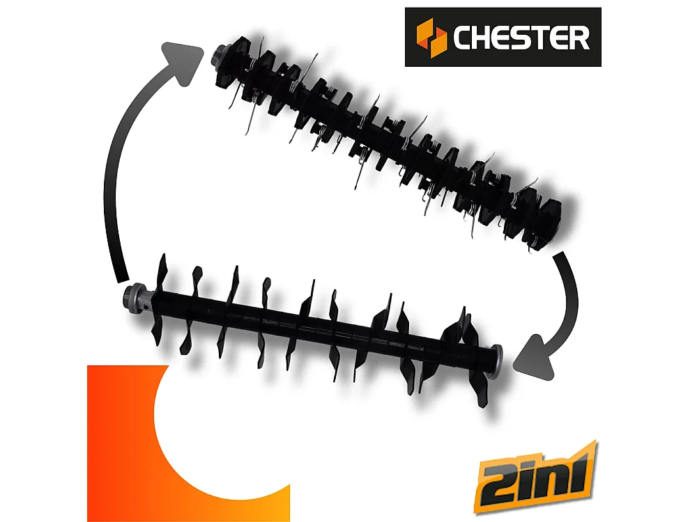 Scarificateur émousseur électrique 2 en 1 pour pelouse - 1800w - 40cm - CHESTER