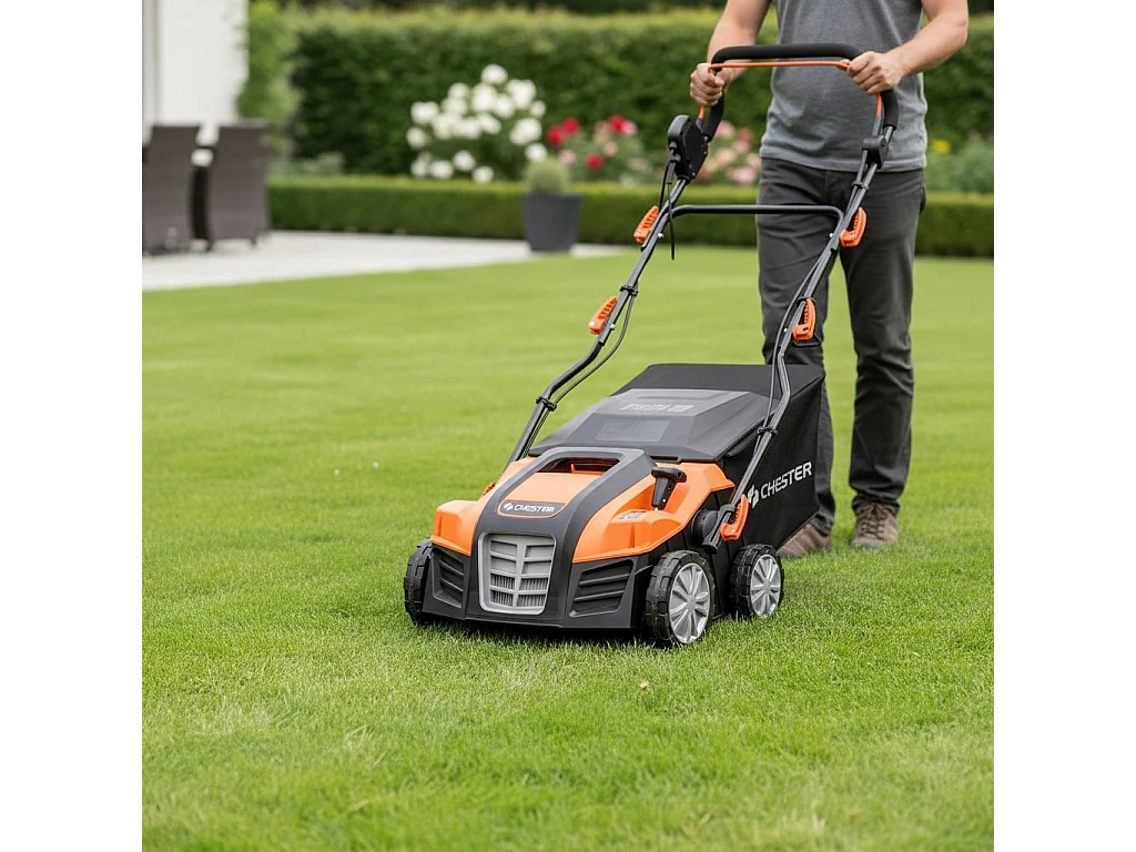 Scarificateur émousseur électrique 2 en 1 pour pelouse - 1800w - 40cm - CHESTER