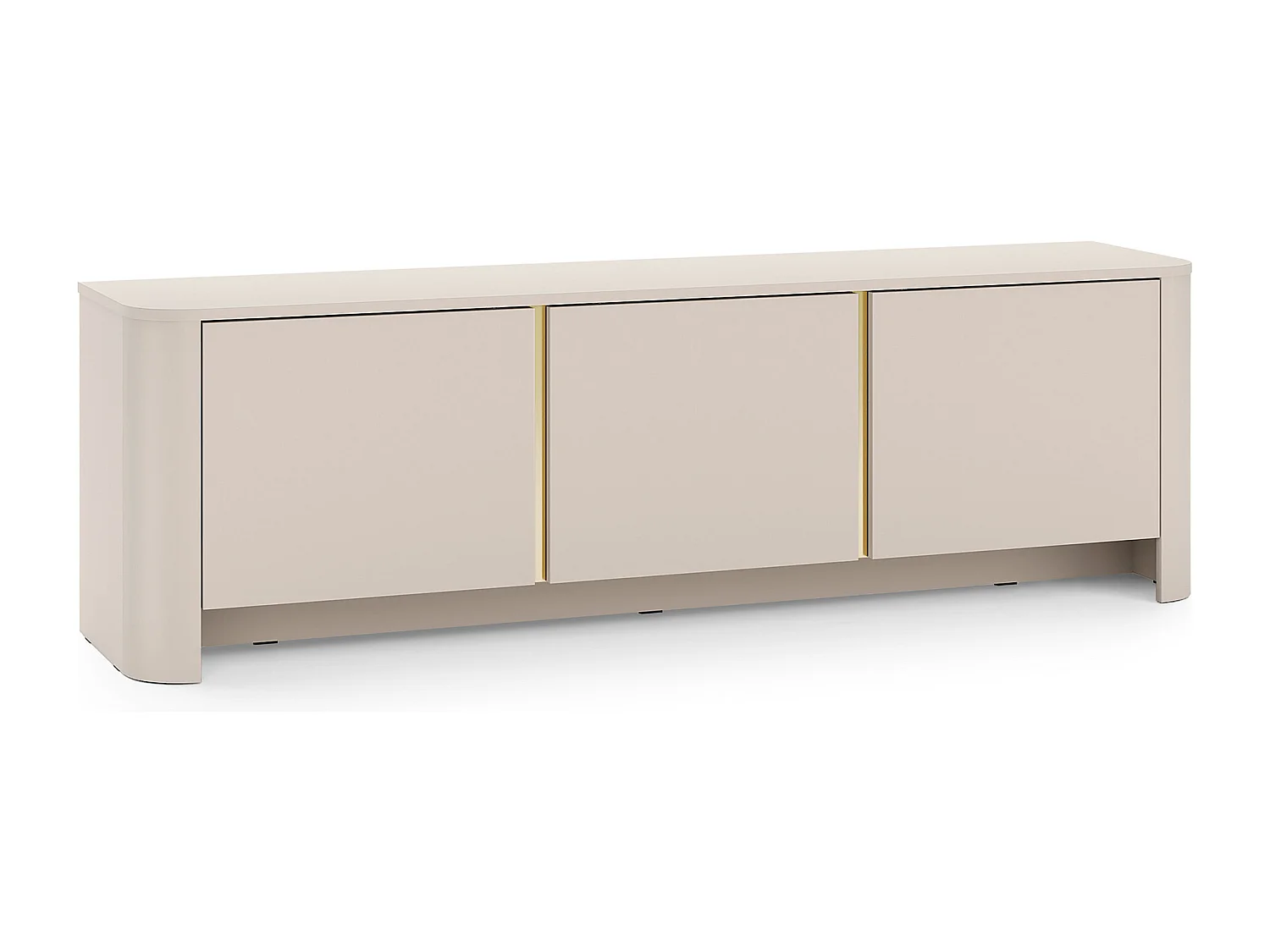 Mueble de TV, Cachemira, 168 x 39 x 52 cm | Muebles modernos con cantos redondeados