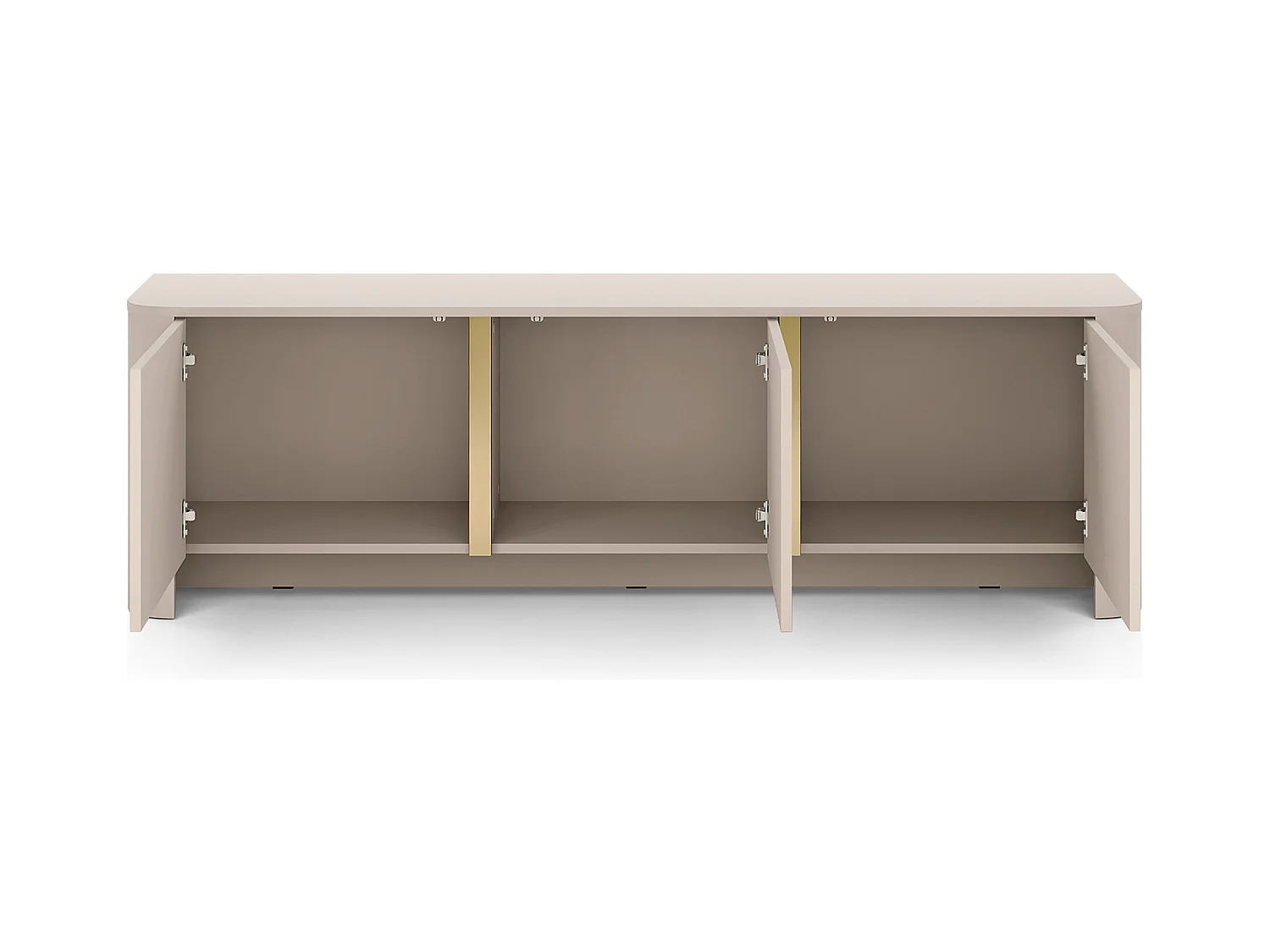 Mueble de TV, Cachemira, 168 x 39 x 52 cm | Muebles modernos con cantos redondeados