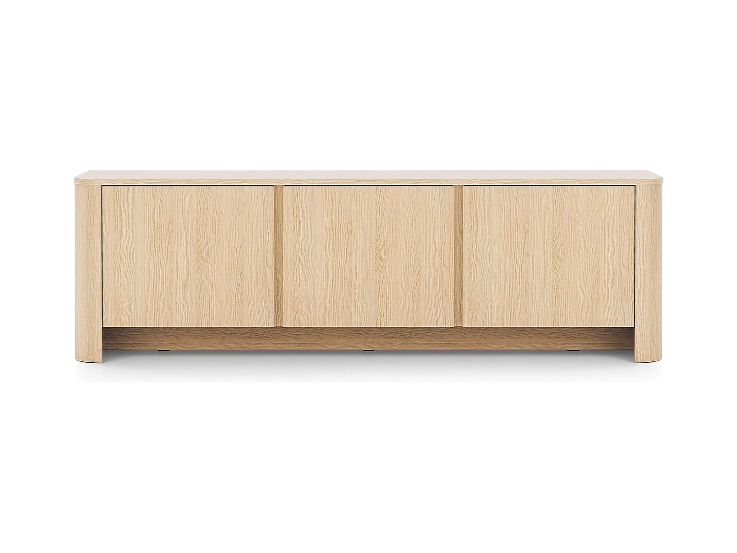 Mueble de TV, Roble Vicenza, 168 x 39 x 52 cm | Mueble moderno con cantos redondeados