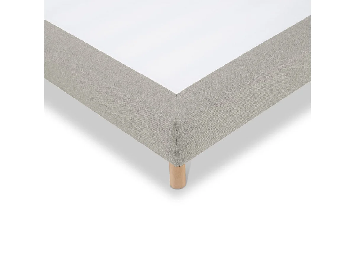 Sommier tapissier Tissu Sisal Sable 140x190 cm