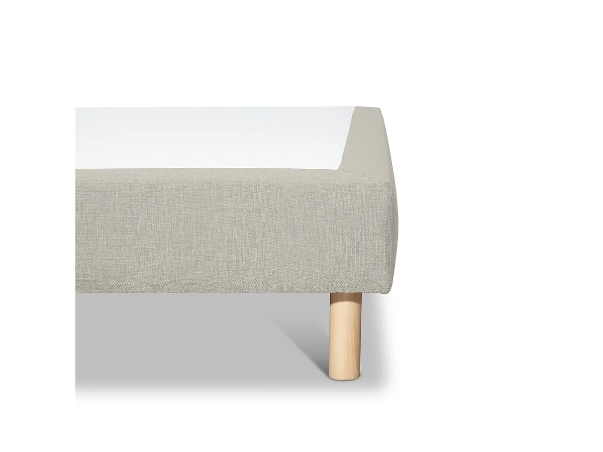 Sommier tapissier Tissu Sisal Sable 140x190 cm